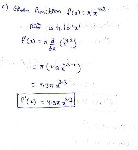 [solved] Differentiate A F X 4x 8 B F X 3 5x −2 C F X