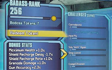 Badass Rank Challenges Borderlands 2 Game Guide