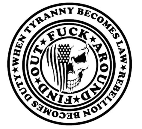 When Tyranny Becomes Law Fafo Vinyl Decal Free Shipping Etsy