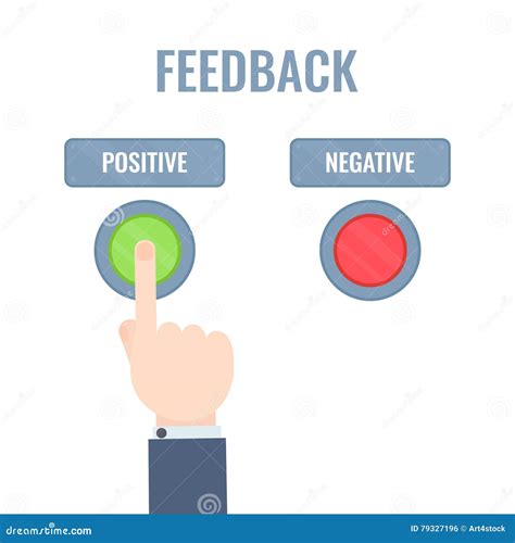 Positive Feedback Poster Stock Vector Illustration Of Positive 79327196