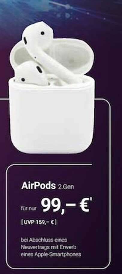 Airpods 2 Gen Angebot bei Aetka