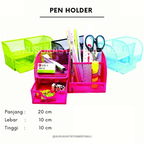 Jual Pen Holder Pen Organizer Jaring Besi Persegi Shopee Indonesia