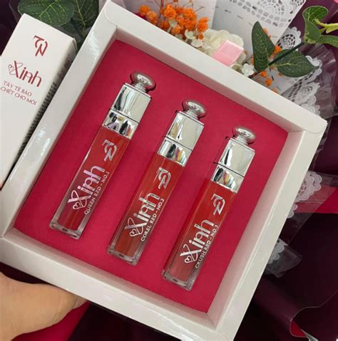 SIÊU HOT Bộ Set Son Xinh Tặng Tẩy TBC Môi Đông Anh