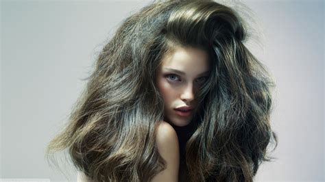 model, Long Hair, Portrait, Messy Hair, Women, Brunette Wallpapers HD / Desktop and Mobile ...