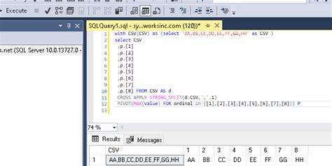 Comma Separated Values To Columns Tsql Synapse Ashish Weblog