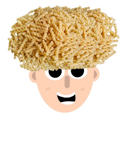 Spaghetti Hair Cartoon Clipart