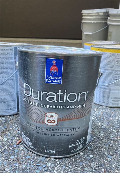 Sherwin Williams Duration Exterior Paint, Satin - Requisite Gray for