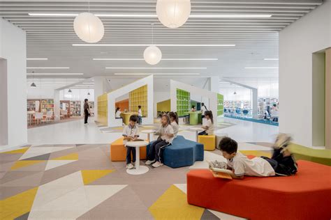 Gallery of Shanghai Conservatory of Music Experimental School Hebi Branch Library Interior ...