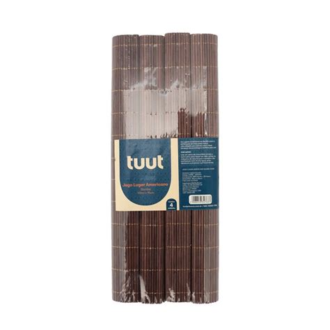 Jogo Lugar Americano Yangzi Bambu Nude 4Unid 24495