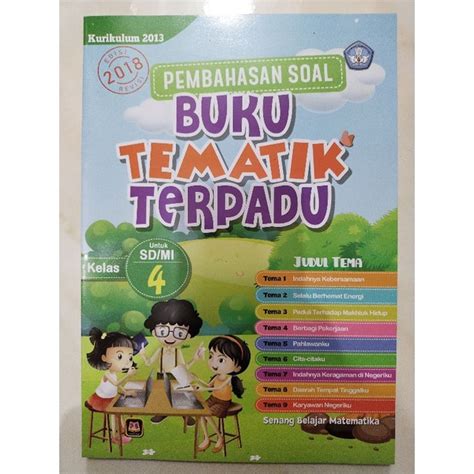 Jual Pembahasan Soal Tematik Terpadu Sd Mi Kelas Shopee Indonesia