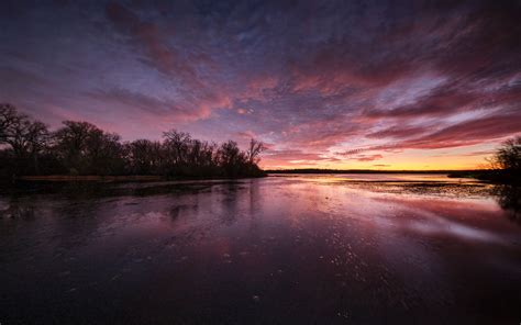 Download wallpaper 3840x2400 lake, trees, shore, evening, sky 4k ultra ...