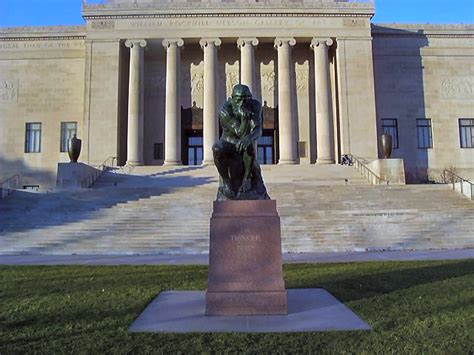 Nelson Atkins Museum Of Art Kansas City Plaza The Thinker Sculpture