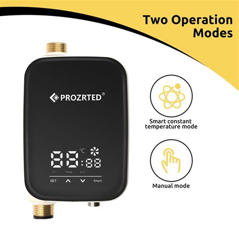 PROZRTED Digital Smart Instant Hot Water Recirculating Pump System With Built In Thermostat