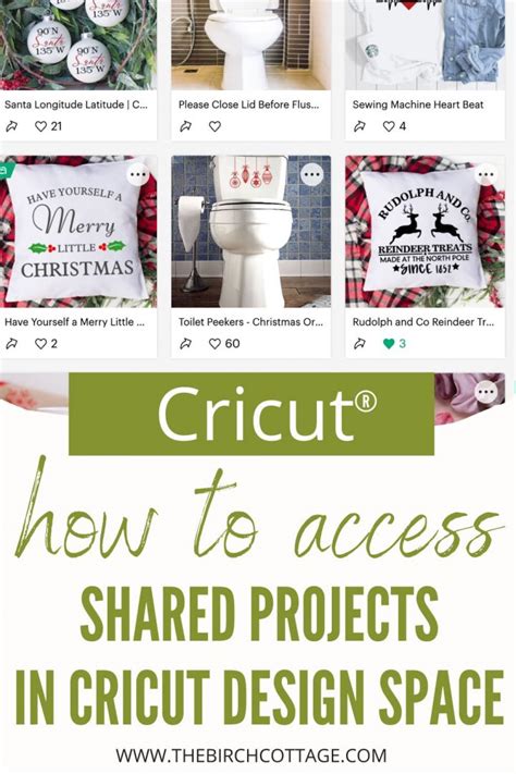 Shared Projects in Cricut Design Space - The Birch Cottage