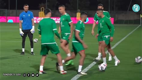 أول ظهور للاعب المغربي إبراهيم دياز في التداريب مع المنتخب الوطني