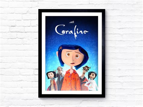 Coraline 2009 Movie Poster Film Poster Cinema Poster A1/A2/A3/A4/A5 - Etsy