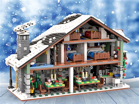 Lego Bricklink Winter Chalet 冬の山小屋