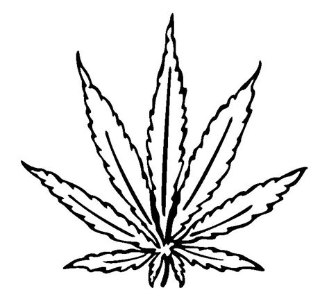 Marijuana Leaf Outline - ClipArt Best