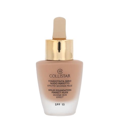 Collistar Serum Foundation Perfect Nude Spf Second Skin Effect