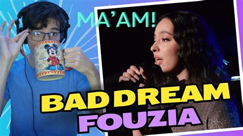 Reacting To Faouzia Bad Dream Live Performance Youtube