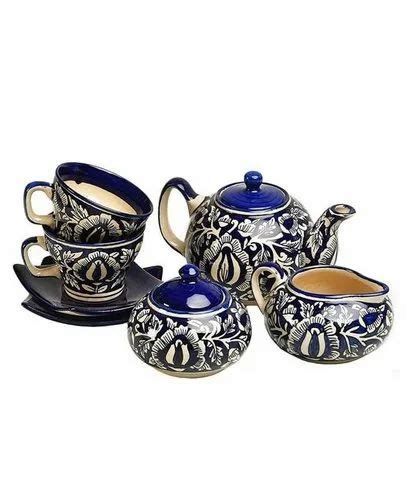 Multicolor Ceramic Tea Set, Size: Set Of 15 at Rs 1200/set in Ghaziabad | ID: 20951315873