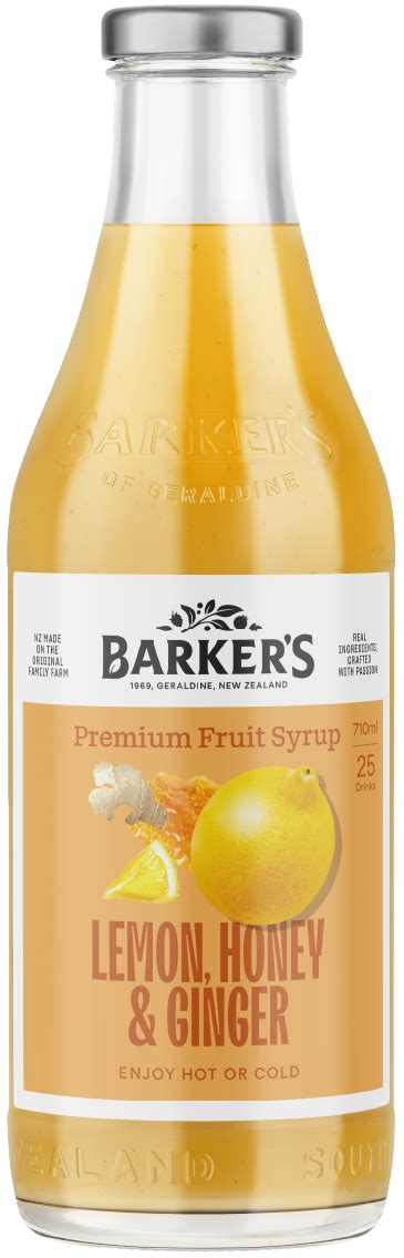 Shop Lemon Honey And Ginger Fruit Syrup 710ml