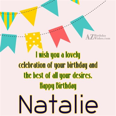 Happy Birthday Natalie