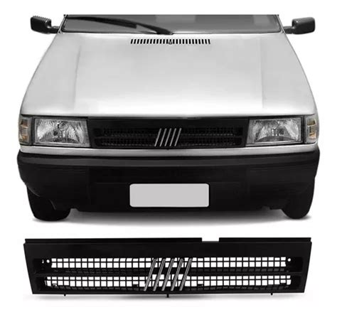 Grade Preta Fiat Uno Emblema Quadrado Mercadolivre