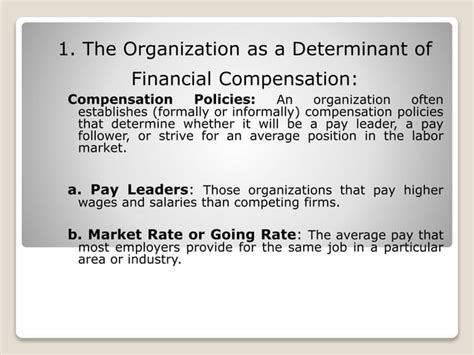 Compansation Determinant Ppt