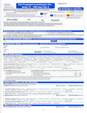 Fillable Online Kim Of Icici Prudential Fixed Maturity Plan Series