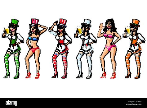 Schöne frauen bikini Stock Vektorgrafiken kaufen Alamy