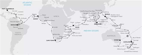 Silverseas Around the world cruise map 3 | TierOne Travel