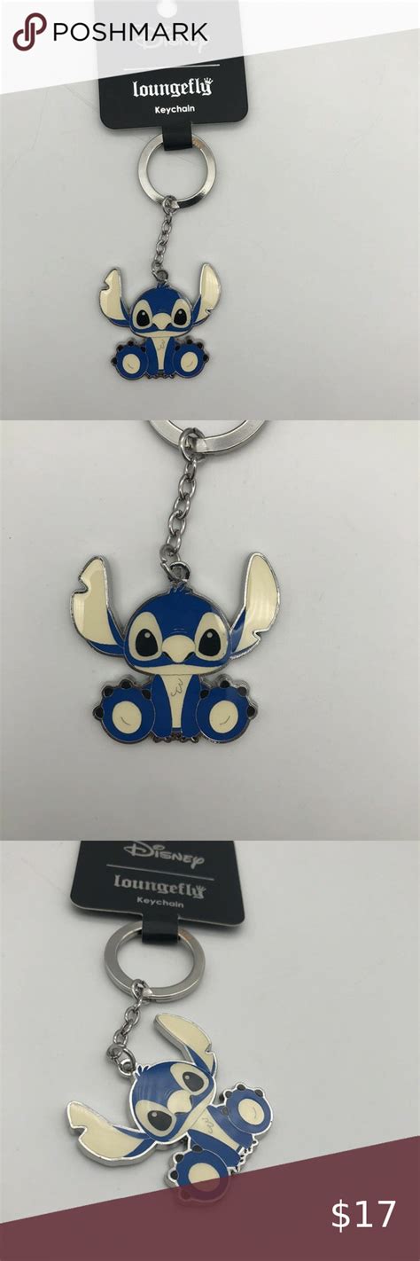 Disney Loungefly Keychain Lilo And Stitch Big Foot Key Ring In 2024