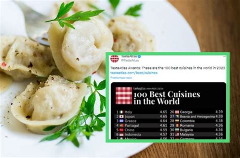 100 najlepszych kuchni na świecie Taste Atlas 2023 Polska w czołówce