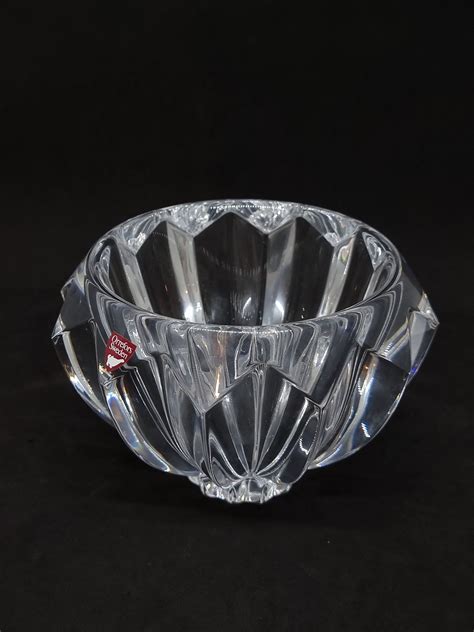 Orrefors Zodiac Crystal Glass Bowl By Erika Lagerbielke Made In Sweden