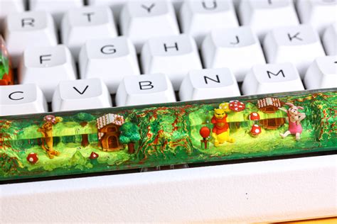 Winnie The Pooh Keycap Custom Anime Keycaps Spacebar Pokemon Etsy