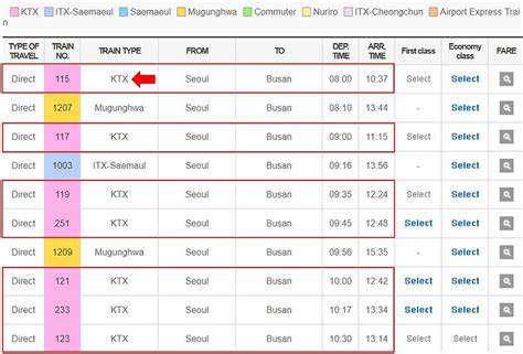 Seoul To Busan On KTX Train Ticket Price Saver Pass KoreaToDo