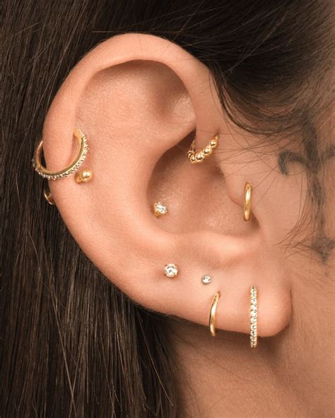 20 Best Ear Piercing Ideas Assolari Earings Piercings Ear