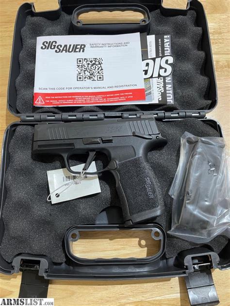 Armslist For Sale New Sig Sauer P365x Pistol 9mm Safety 2 12 Round Magazines Xray Sights