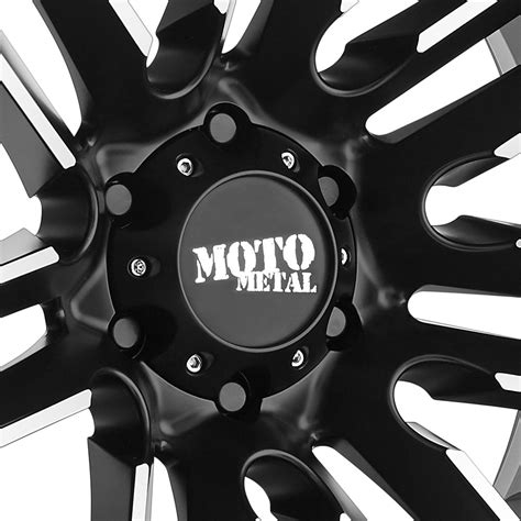 Moto Metal® Mo978 Razor Wheels Satin Black With Machined Spokes Rims