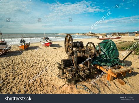 Old Winch Pulling Fishing Boats Ashore Stock Photo 333678011 Shutterstock