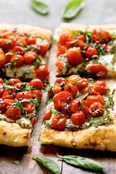 Cherry Tomato Tart Recipe With Herbed Ricotta