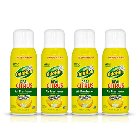 Odoban Real Citrus Lemon Air Freshener Continuous Spray Ounce