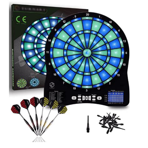 13"Electronic Dart Board Led Light Based Games Electric Dartboard with ...