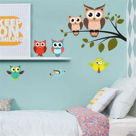 Kids wall stickers Owls