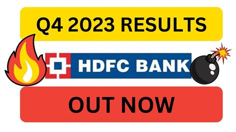 Hdfc Bank Q4 Results 2023 12000cr Profit😱 Youtube