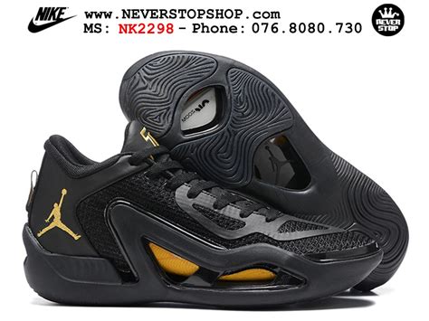 Giày Bóng Rổ Nam Nike Jordan Tatum 1 Black Gold Cổ