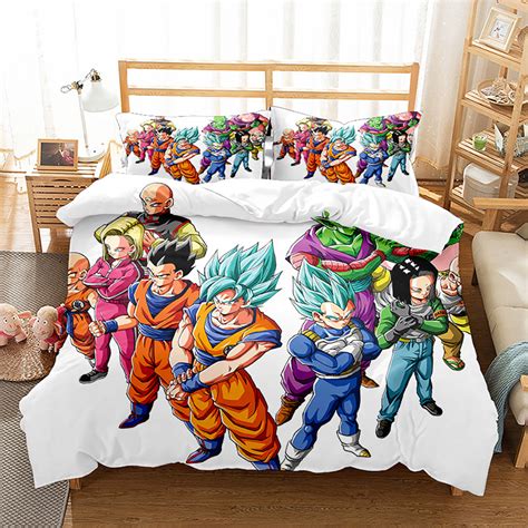 New Dragon Ball Z Bedding Bed Set Twin Full Queen King Size Goku Saiyan