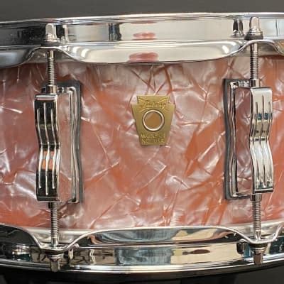 Ludwig X Classic Maple Snare Drum In White Marine Pearl Reverb