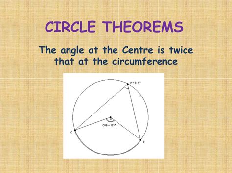 PPT - CIRCLE THEOREMS PowerPoint Presentation, free download - ID:4854775